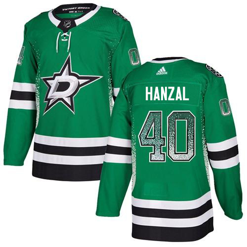 Adidas Men Dallas Stars #40 Martin Hanzal Green Home Authentic Drift Fashion Stitched NHL Jersey